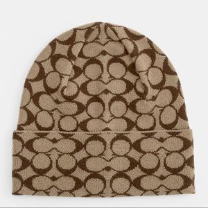 Coach Signature Knit Beanie Unisex